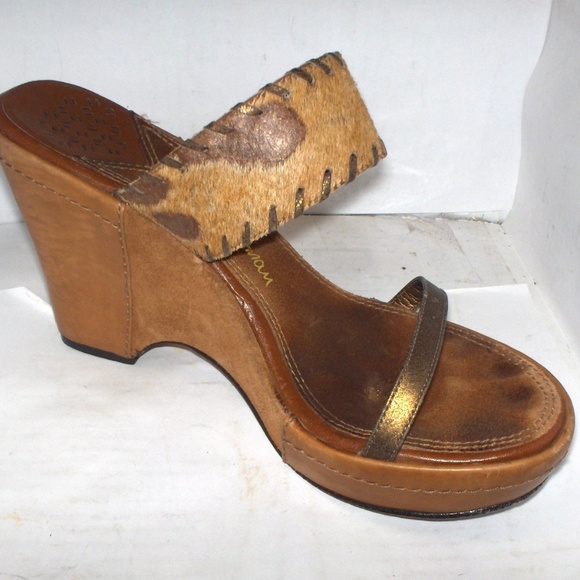 SAM-EDELMAN-WOMENS-BRONZE-LEATHER-SUEDE-SIZE-8-5M - Picture 2 of 6